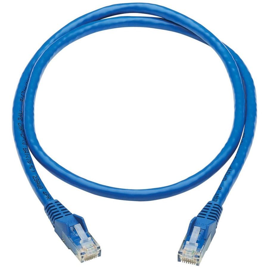 Tripp Lite N201P-003-Bl Cat6 Gigabit Snagless Molded Utp Ethernet Cable (Rj45 M/M), Poe, Cmr-Lp, Blue, 3 Ft. (0.91 M)