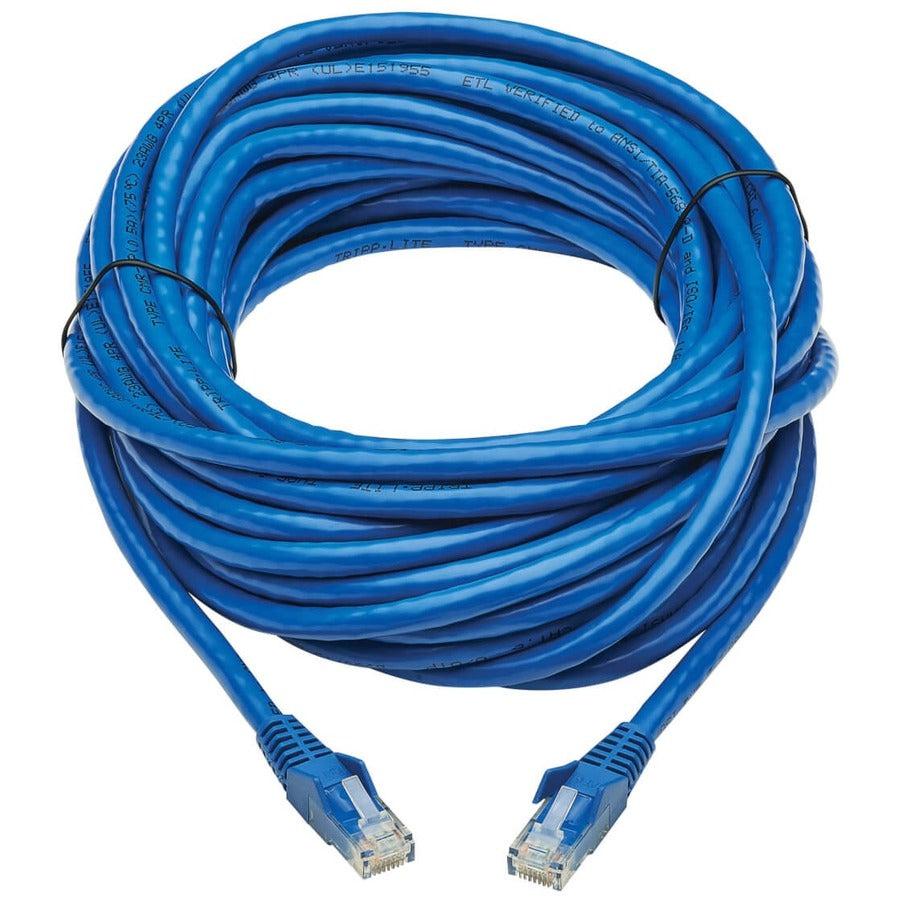 Tripp Lite N201P-030-Bl Cat6 Gigabit Snagless Molded Utp Ethernet Cable (Rj45 M/M), Poe, Cmr-Lp, Blue, 30 Ft. (9.14 M)