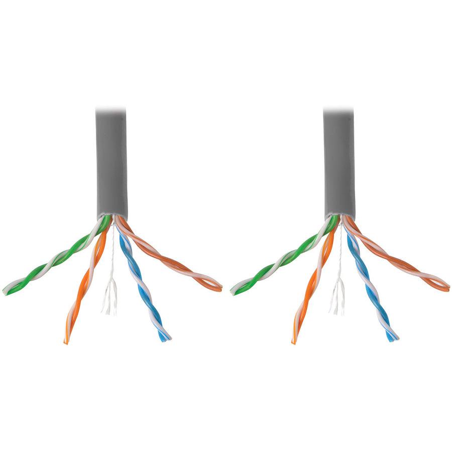 Tripp Lite N220-01K-Gy Cat6 Gigabit Bulk Utp Stranded 24 Awg Cmr Pvc Cable, Gray, 1000 Ft. (304.8 M) Taa