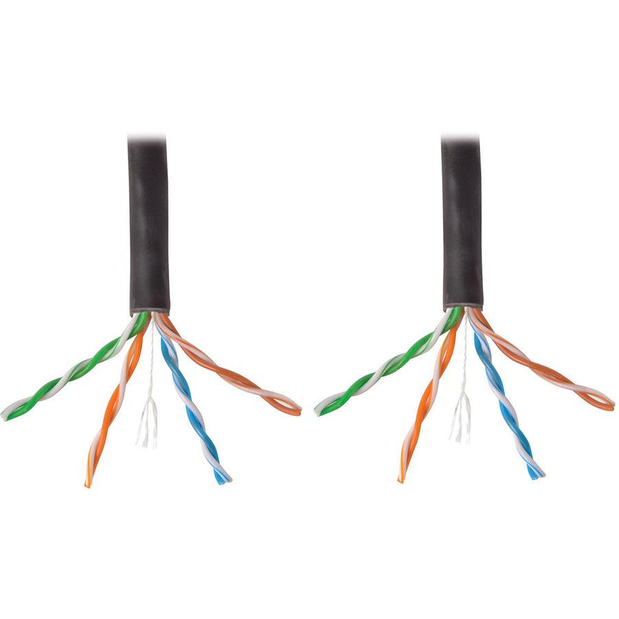 Tripp Lite N222-01K-Bk Cat6 Gigabit Solid Core Utp Pvc Bulk Ethernet Cable, Black, 1000 Ft. (304.8 M), Taa