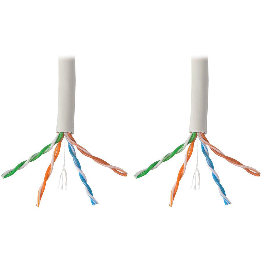 Tripp Lite N222-01K-Wh Cat6 Gigabit Solid Core Utp Pvc Bulk Ethernet Cable, White, 1000 Ft. (304.8 M), Taa