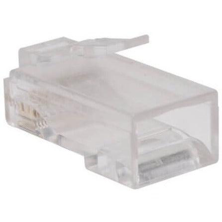 Tripp Lite N230-100 Cat6 Rj45 Modular Connector Plug With Load Bar, Solid/Stranded Conductor Round Cat6 Wire, 100-Pack