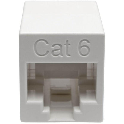 Tripp Lite N234-001-Wh Cat6 Straight-Through Modular Compact In-Line Coupler (Rj45 F/F), White, Taa