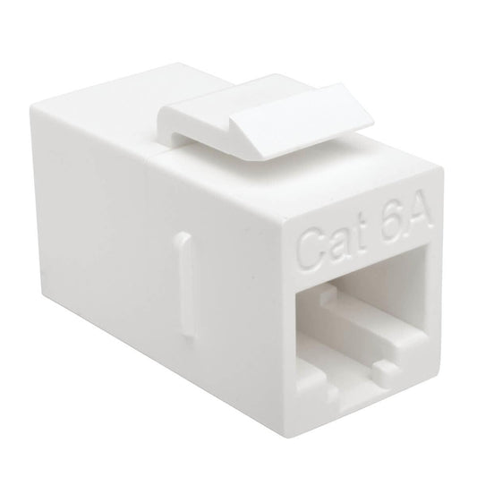 Tripp Lite N235-001-6A Cat6A Straight-Through Modular In-Line Snap-In Coupler (Rj45 F/F), Taa