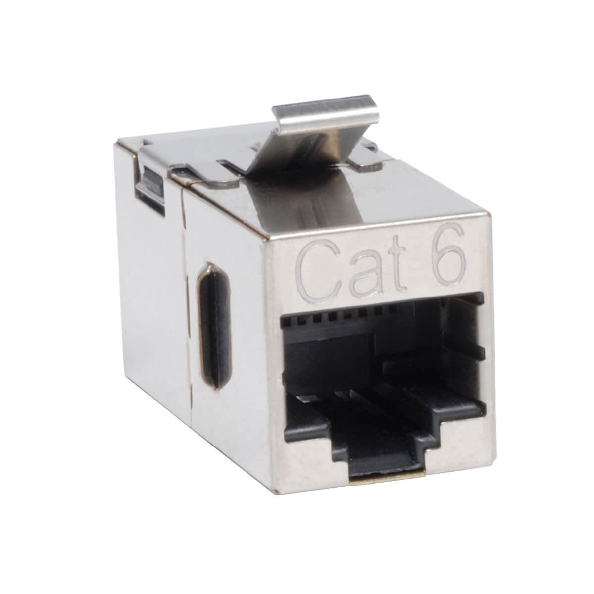 Tripp Lite N235-001-Sh Cat6 Straight Through Modular Shielded In-Line Snap-In Coupler (Rj45 F/F), Taa