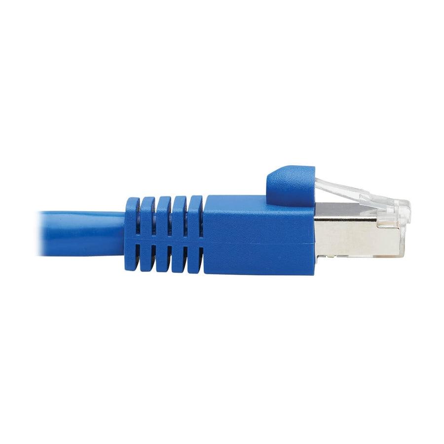 Tripp Lite N237A-F18N-Whsh Cat6A Keystone Jack Cable Assembly - Shielded, Poe+, Rj45 M/F, 18-In. (45.72 Cm), Blue