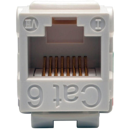 Tripp Lite N238-001-Wh Cat6/Cat5E 110 Style Punch Down Keystone Jack - White, Taa