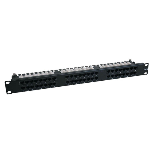 Tripp Lite N252-048-1U 48-Port 1U Rack-Mount Cat6/Cat5 High Density 110 Patch Panel, 568B, Rj45 Ethernet, Taa