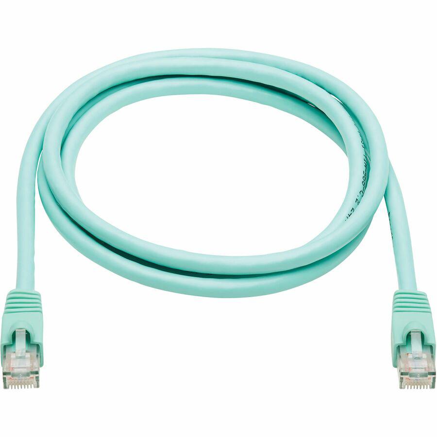 Tripp Lite N261-005-Aq Cat6A 10G Certified Snagless Utp Ethernet Cable (Rj45 M/M), Aqua, 5 Ft. (1.52 M)