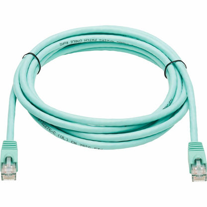 Tripp Lite N261-010-Aq Cat6A 10G Certified Snagless Utp Ethernet Cable (Rj45 M/M), Aqua, 10 Ft. (3.05 M)