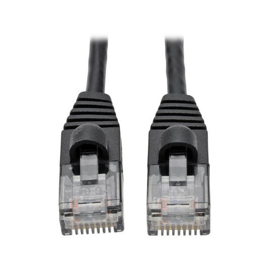 Tripp Lite N261-S01-Bk Cat6A 10G Snagless Molded Slim Utp Ethernet Cable (Rj45 M/M), Black, 1 Ft. (0.31 M)