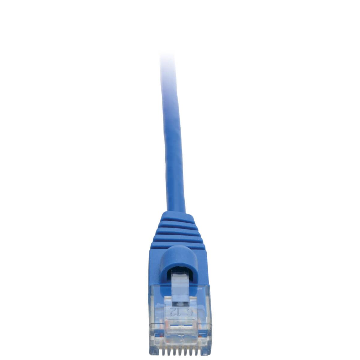 Tripp Lite N261-S01-Bl Cat6A 10G Snagless Molded Slim Utp Ethernet Cable (Rj45 M/M), Blue, 1 Ft. (0.31 M)