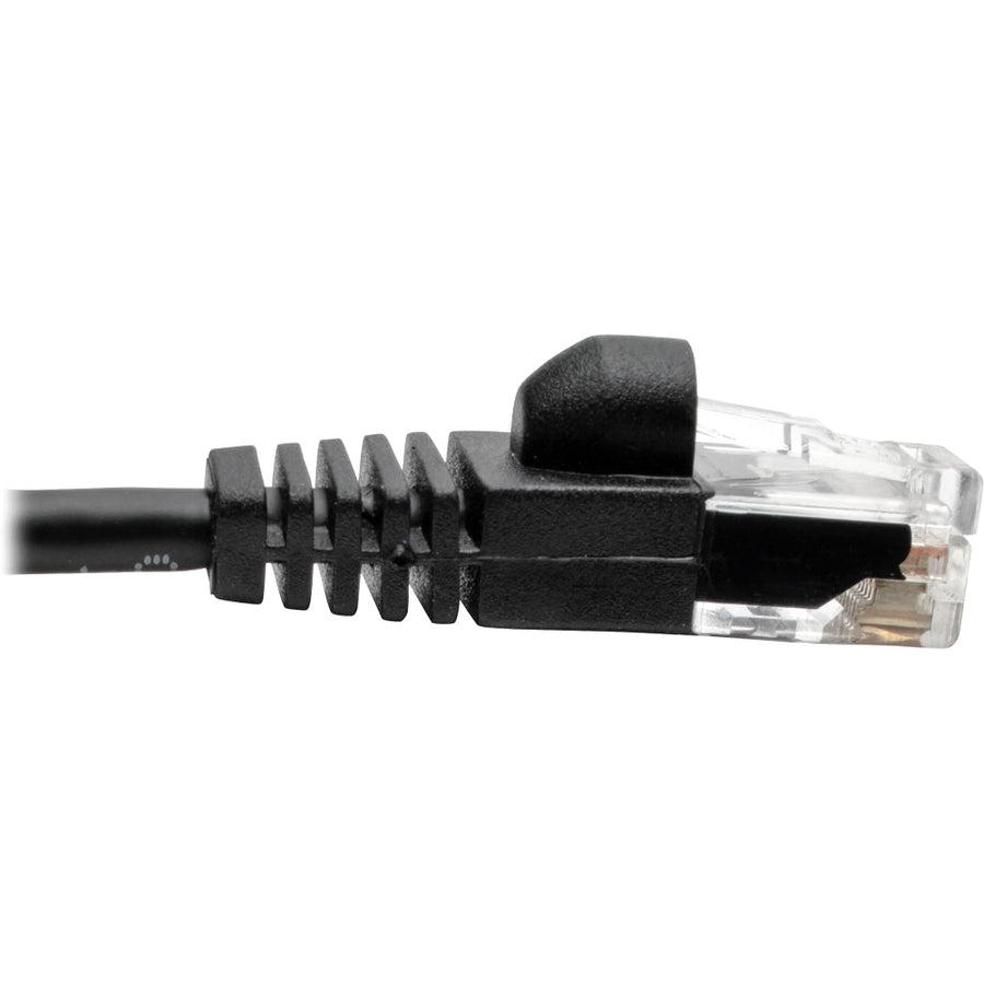 Tripp Lite N261-S02-Bk Cat6A 10G Snagless Molded Slim Utp Ethernet Cable (Rj45 M/M), Black, 2 Ft. (0.61 M)