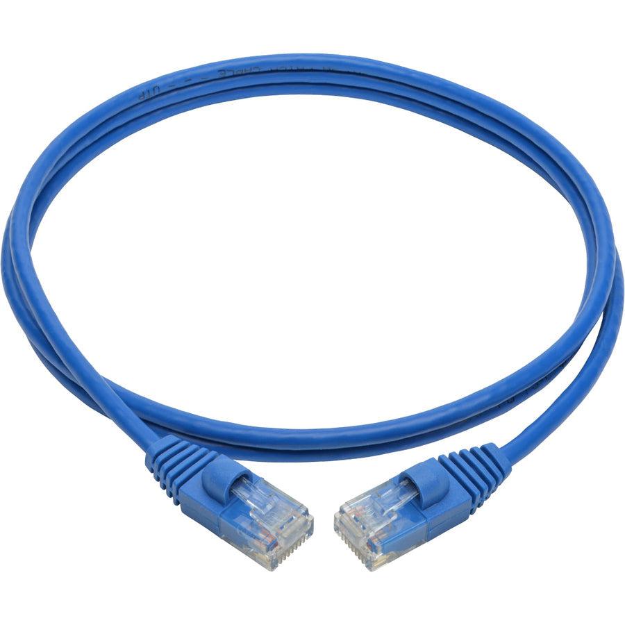 Tripp Lite N261-S04-Bl Cat6A 10G Snagless Molded Slim Utp Ethernet Cable (Rj45 M/M), Blue, 4 Ft. (1.22 M)