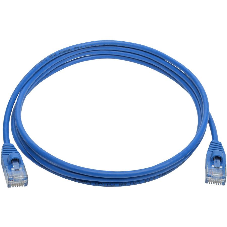 Tripp Lite N261-S05-Bl Cat6A 10G Snagless Molded Slim Utp Ethernet Cable (Rj45 M/M), Blue, 5 Ft. (1.52 M)