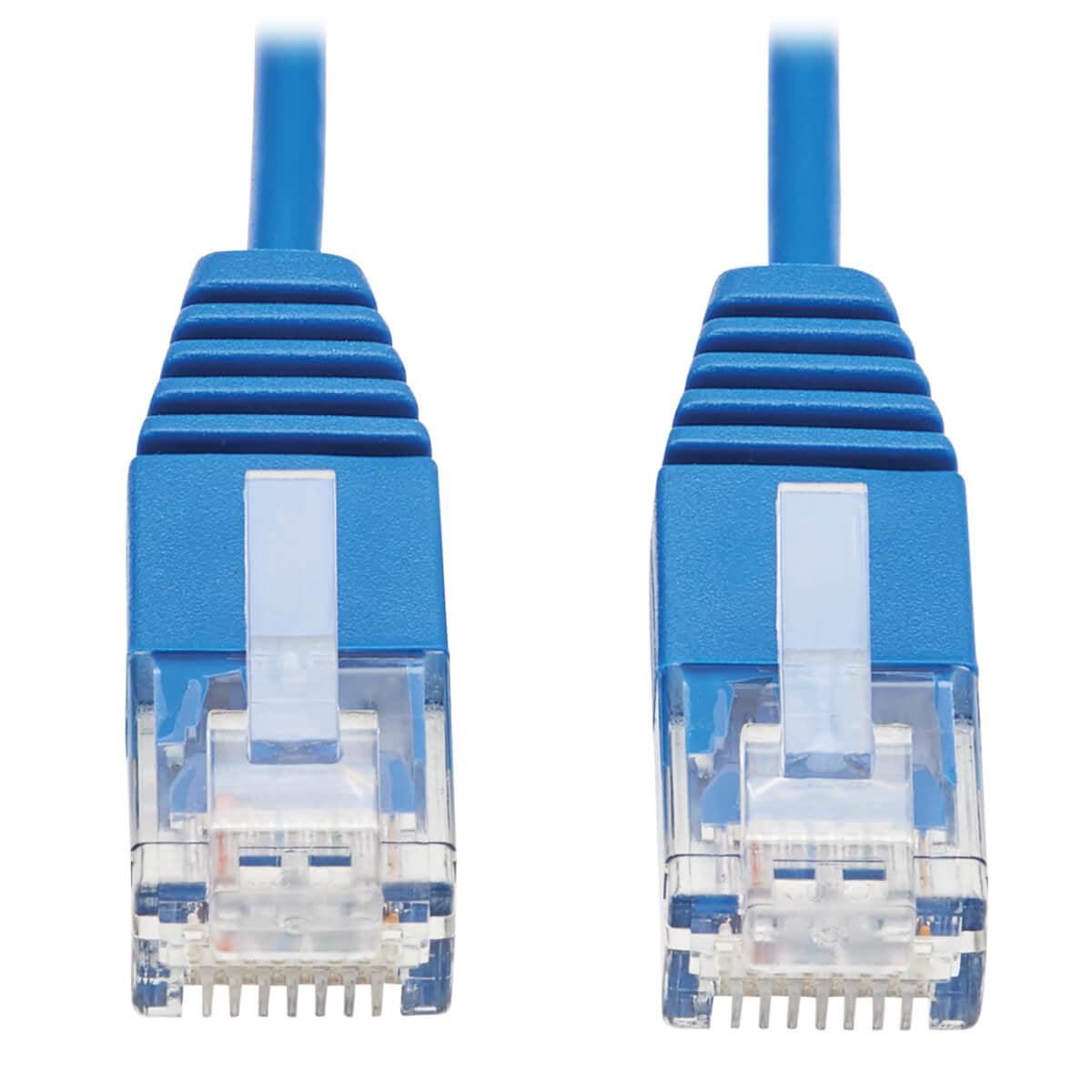 Tripp Lite N261-Ur01-Bl Cat6A 10G Certified Molded Ultra-Slim Utp Ethernet Cable (Rj45 M/M), Blue, 1 Ft. (0.31 M)