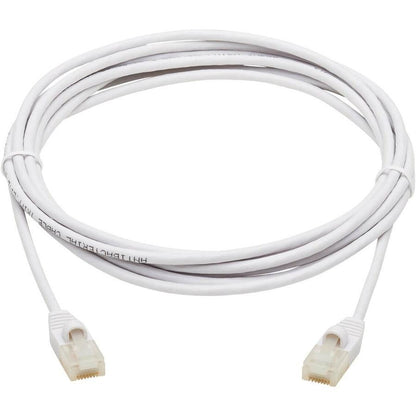 Tripp Lite N261Ab-S10-Wh Safe-It Cat6A 10G-Certified Snagless Antibacterial Slim Utp Ethernet Cable (Rj45 M/M), White, 10 Ft. (3.05 M)