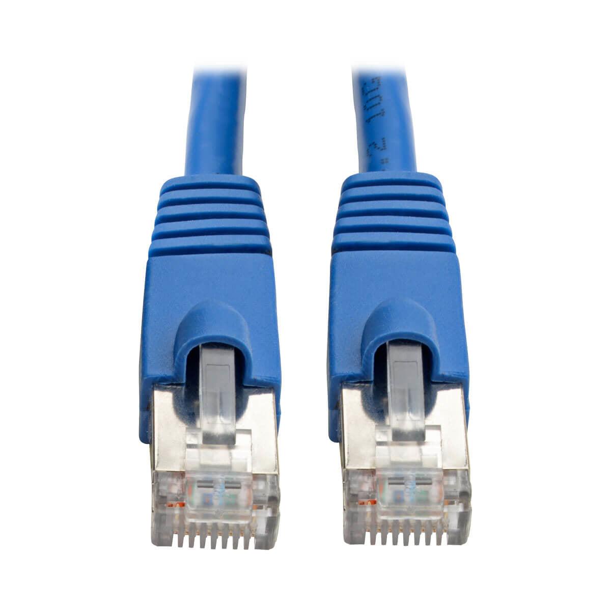 Tripp Lite N262-001-Bl Cat6A 10G Certified Snagless Shielded Stp Ethernet Cable (Rj45 M/M), Poe, Blue, 1 Ft. (0.31 M)