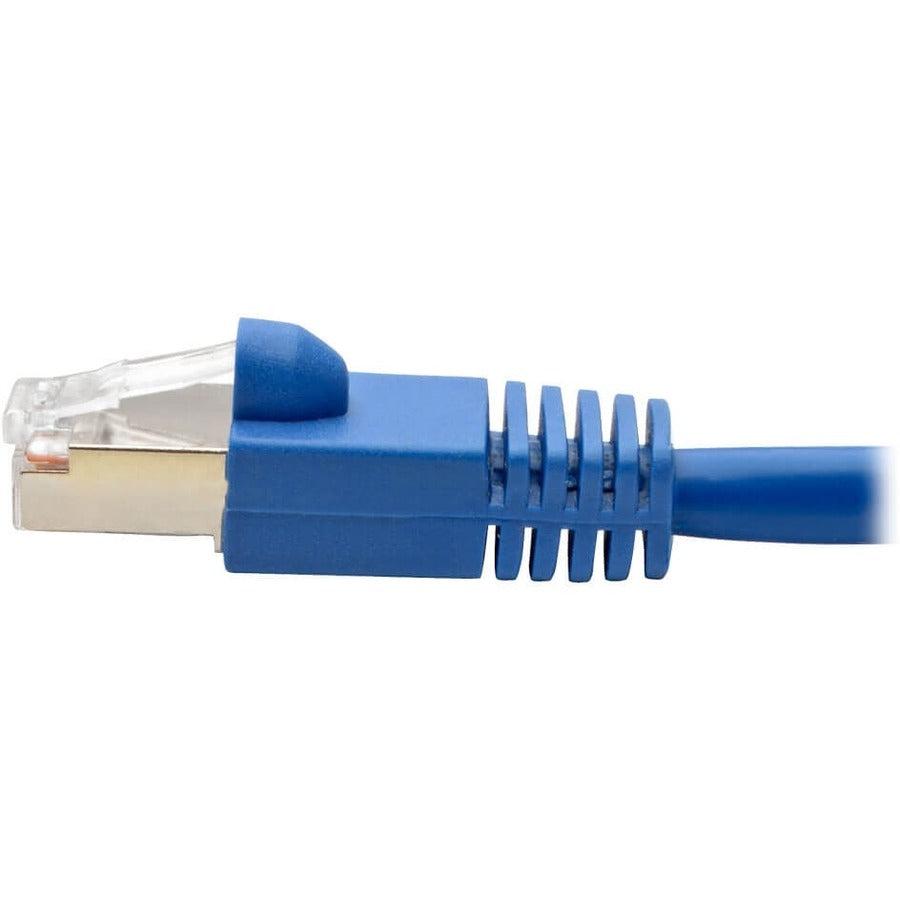 Tripp Lite N262-001-Bl Cat6A 10G Certified Snagless Shielded Stp Ethernet Cable (Rj45 M/M), Poe, Blue, 1 Ft. (0.31 M)