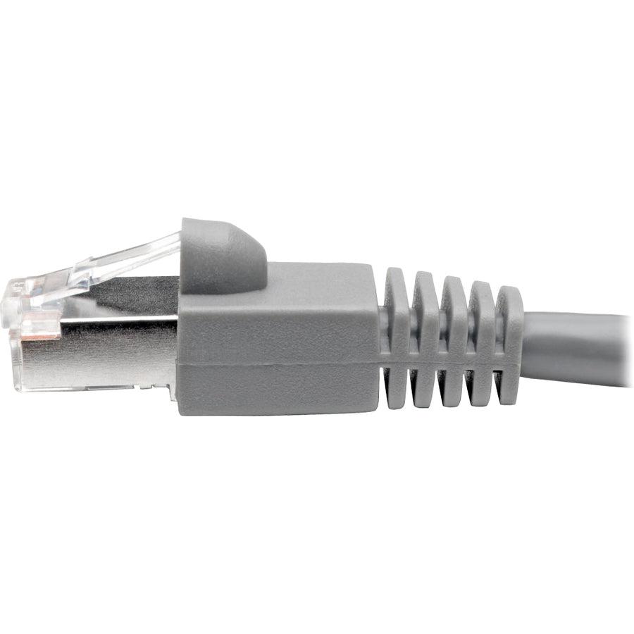 Tripp Lite N262-001-Gy Cat6A 10G-Certified Snagless Shielded Stp Ethernet Cable (Rj45 M/M), Poe, Gray, 1 Ft. (0.31 M)