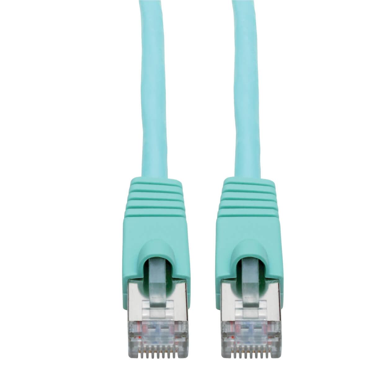 Tripp Lite N262-005-Aq Cat6A 10G-Certified Snagless Shielded Stp Ethernet Cable (Rj45 M/M), Poe, Aqua, 5 Ft. (1.52 M)