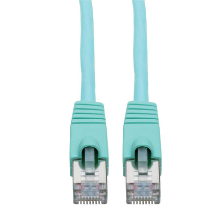 Tripp Lite N262-005-Aq Cat6A 10G-Certified Snagless Shielded Stp Ethernet Cable (Rj45 M/M), Poe, Aqua, 5 Ft. (1.52 M)