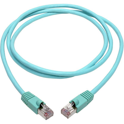 Tripp Lite N262-005-Aq Cat6A 10G-Certified Snagless Shielded Stp Ethernet Cable (Rj45 M/M), Poe, Aqua, 5 Ft. (1.52 M)