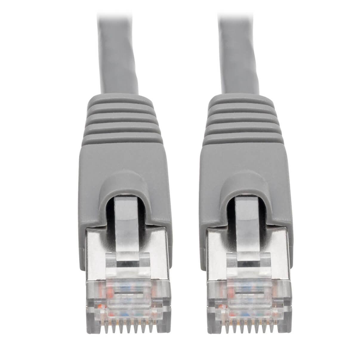 Tripp Lite N262-005-Gy Cat6A 10G-Certified Snagless Shielded Stp Ethernet Cable (Rj45 M/M), Poe, Gray, 5 Ft. (1.52 M)