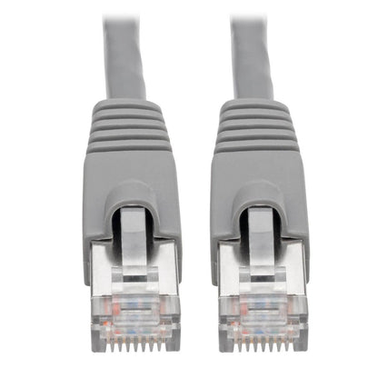 Tripp Lite N262-005-Gy Cat6A 10G-Certified Snagless Shielded Stp Ethernet Cable (Rj45 M/M), Poe, Gray, 5 Ft. (1.52 M)