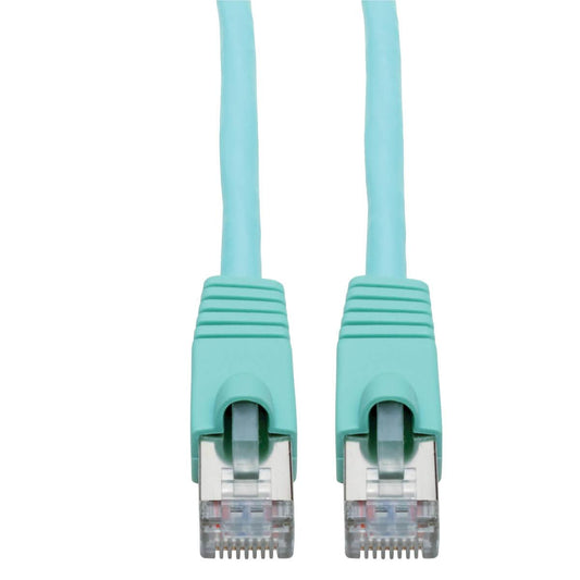 Tripp Lite N262-007-Aq Cat6A 10G-Certified Snagless Shielded Stp Ethernet Cable (Rj45 M/M), Poe, Aqua, 7 Ft. (2.13 M)