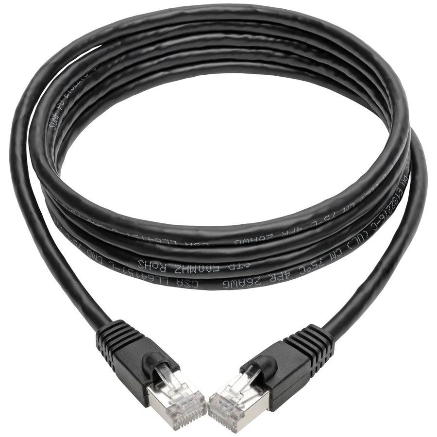 Tripp Lite N262-007-Bk Cat6A 10G-Certified Snagless Shielded Stp Ethernet Cable (Rj45 M/M), Poe, Black, 7 Ft. (2.13 M)