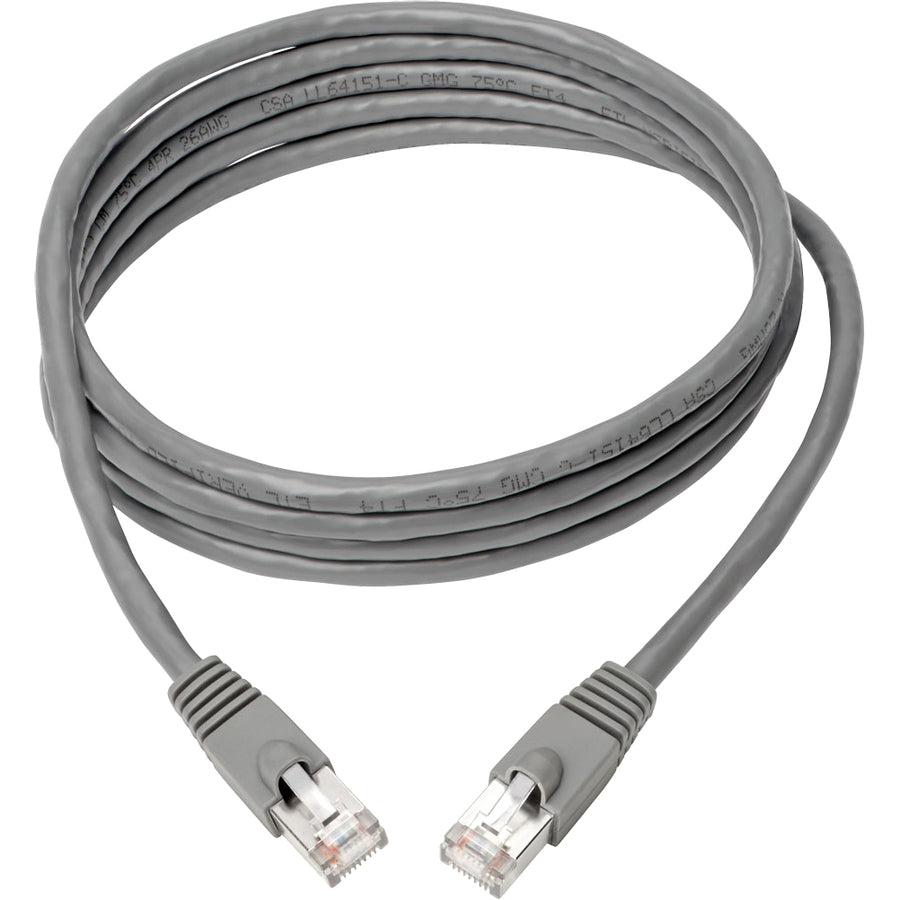 Tripp Lite N262-007-Gy Cat6A 10G-Certified Snagless Shielded Stp Ethernet Cable (Rj45 M/M), Poe, Gray, 7 Ft. (2.13 M)