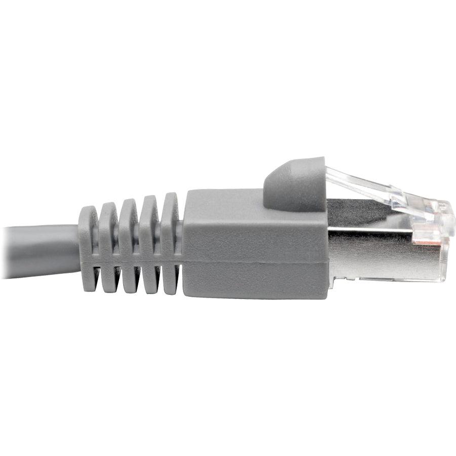 Tripp Lite N262-014-Gy Cat6A 10G-Certified Snagless Shielded Stp Ethernet Cable (Rj45 M/M), Poe, Gray, 14 Ft. (4.27 M)