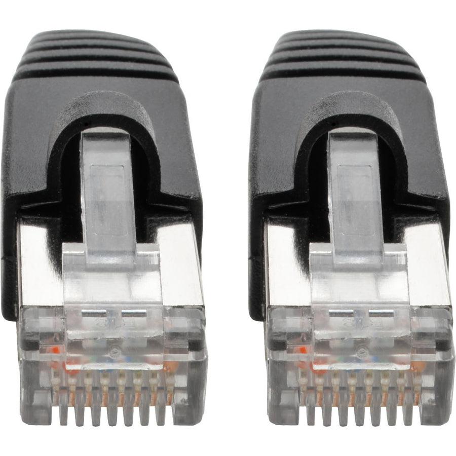 Tripp Lite N262-020-Bk Cat6A 10G-Certified Snagless Shielded Stp Ethernet Cable (Rj45 M/M), Poe, Black, 20 Ft. (6.09 M)