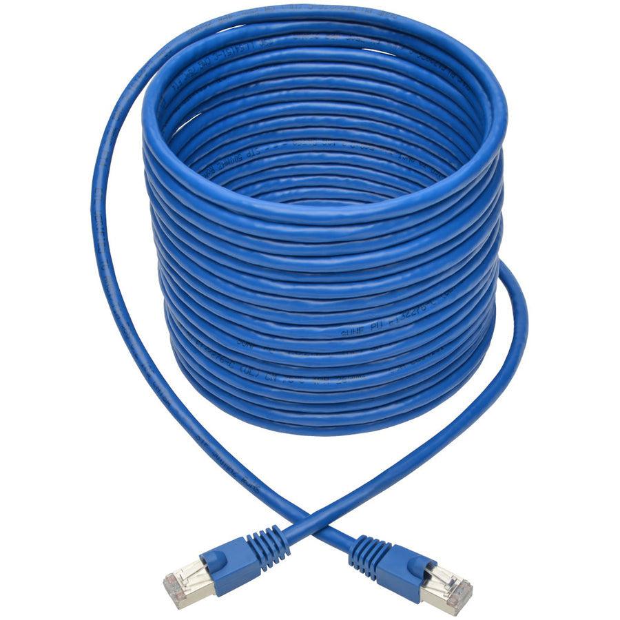 Tripp Lite N262-025-Bl Cat6A 10G-Certified Snagless Shielded Stp Ethernet Cable (Rj45 M/M), Poe, Blue, 25 Ft. (7.62 M)