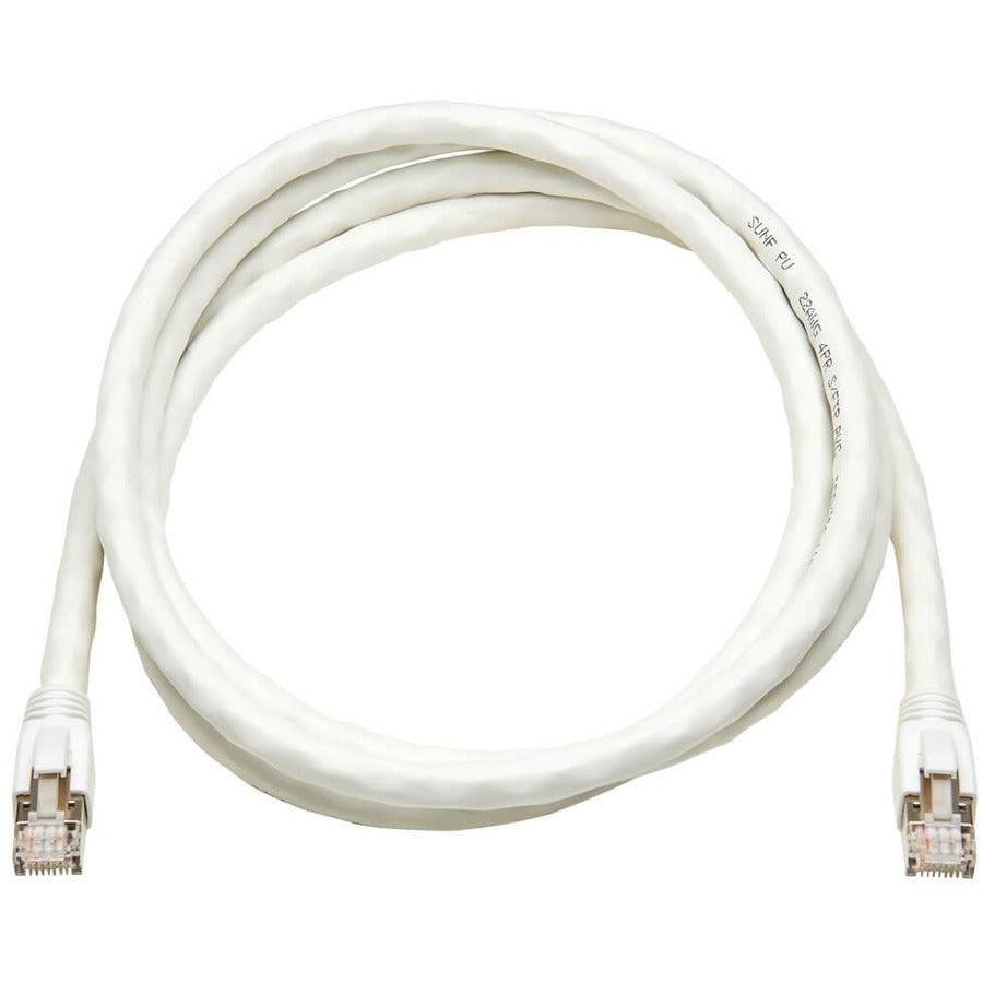 Tripp Lite N272-006-Wh Cat8 25G/40G Certified Snagless Shielded S/Ftp Ethernet Cable (Rj45 M/M), Poe, White, 6 Ft. (1.83 M)