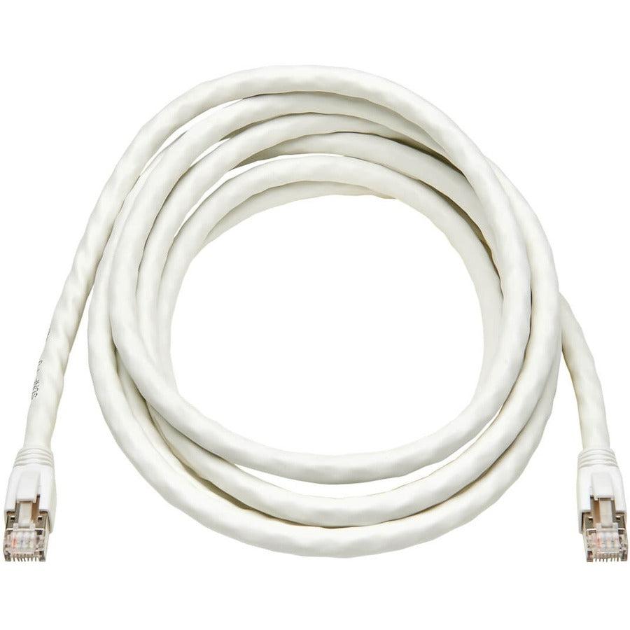 Tripp Lite N272-010-Wh Cat8 25G/40G Certified Snagless Shielded S/Ftp Ethernet Cable (Rj45 M/M), Poe, White, 10 Ft. (3.05 M)