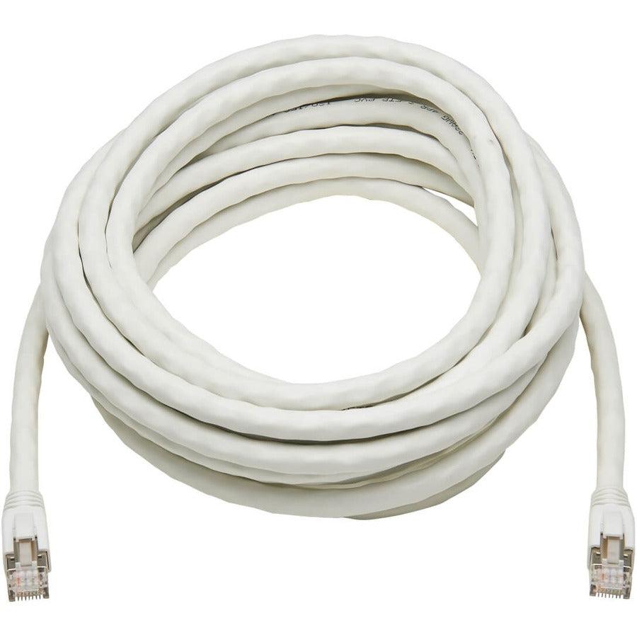 Tripp Lite N272-020-Wh Cat8 25G/40G Certified Snagless Shielded S/Ftp Ethernet Cable (Rj45 M/M), Poe, White, 20 Ft. (6.09 M)