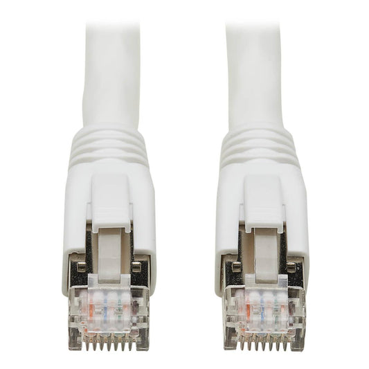 Tripp Lite N272-040-Wh Cat8 25G/40G-Certified Snagless Shielded S/Ftp Ethernet Cable (Rj45 M/M), Poe, White, 40 Ft. (12.19 M)