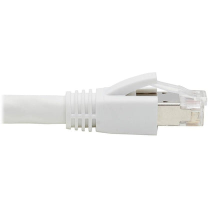 Tripp Lite N272-050-Wh Cat8 25G/40G-Certified Snagless Shielded S/Ftp Ethernet Cable (Rj45 M/M), Poe, White, 50 Ft. (15.24 M)