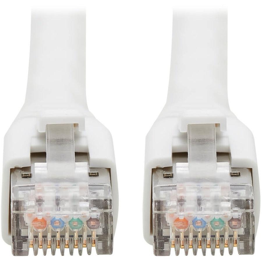 Tripp Lite N272-050-Wh Cat8 25G/40G-Certified Snagless Shielded S/Ftp Ethernet Cable (Rj45 M/M), Poe, White, 50 Ft. (15.24 M)