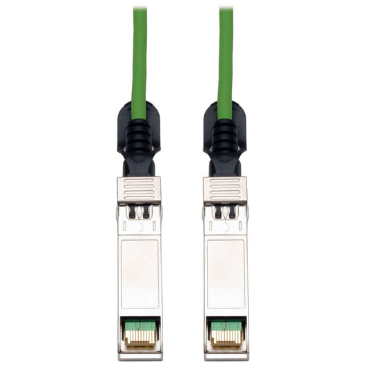 Tripp Lite N280-03M-Gn Sfp+ 10Gbase-Cu Passive Twinax Copper Cable, Sfp-H10Gb-Cu3M Compatible, Green, 3M (9.84 Ft.)