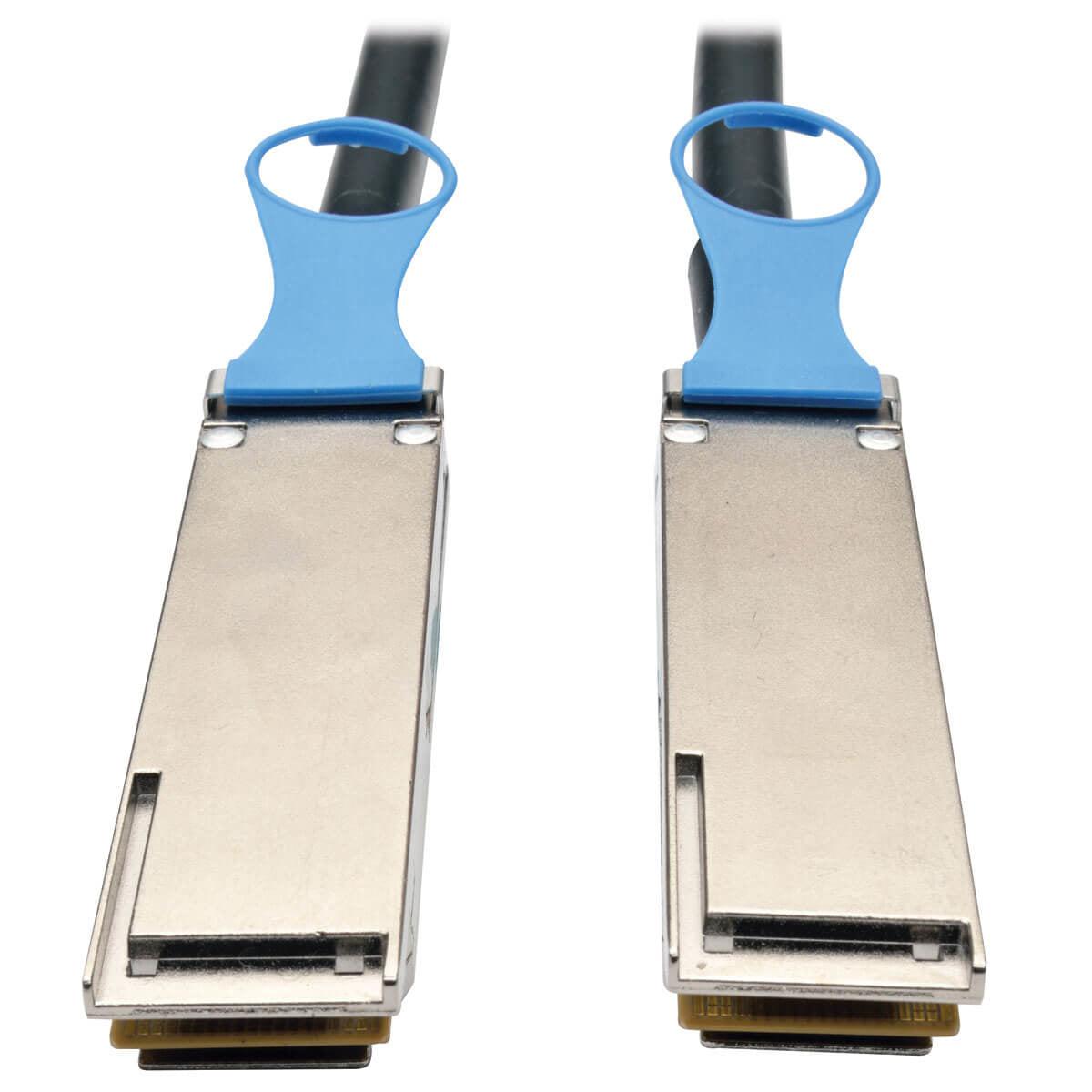 Tripp Lite N282-01M-28-Bk Qsfp28 To Qsfp28 100Gbe Passive Dac Cable (M/M), Qsfp-100G-Cu1M Compatible, 1M (3.28 Ft.)