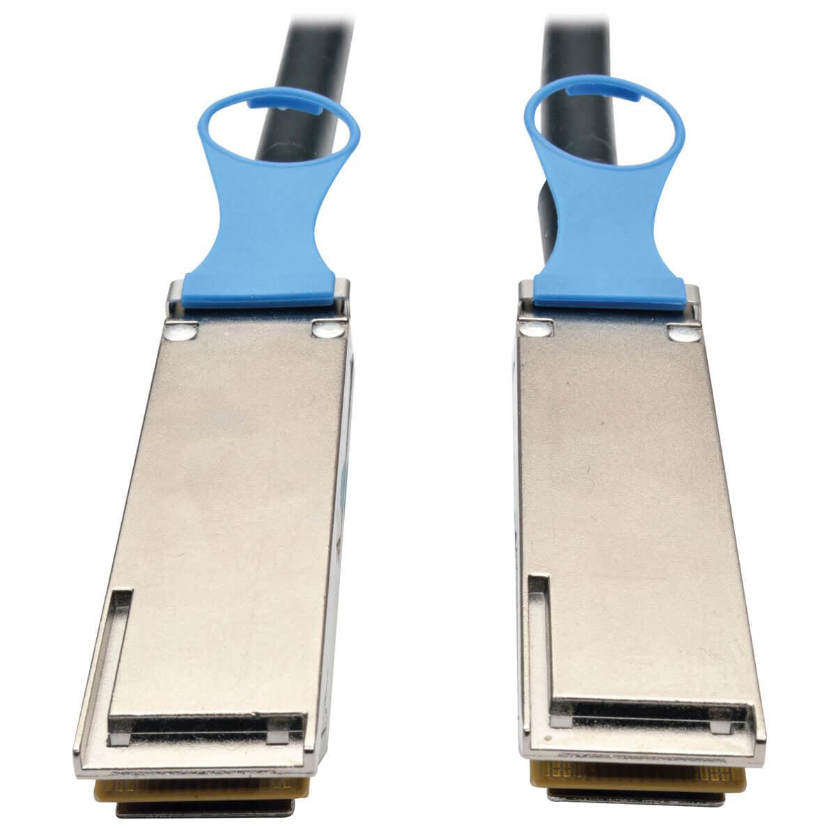 Tripp Lite N282-02M-28-Bk Qsfp28 To Qsfp28 100Gbe Passive Dac Cable (M/M), Qsfp-100G-Cu2M Compatible, 2M (6.56 Ft.)