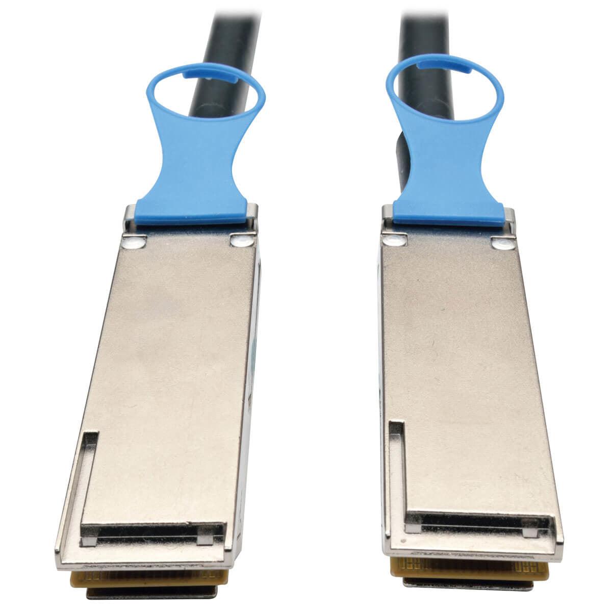 Tripp Lite N282-03M-28-Bk Qsfp28 To Qsfp28 100Gbe Passive Dac Cable (M/M), Qsfp-100G-Cu3M Compatible, 3M (9.84 Ft.)