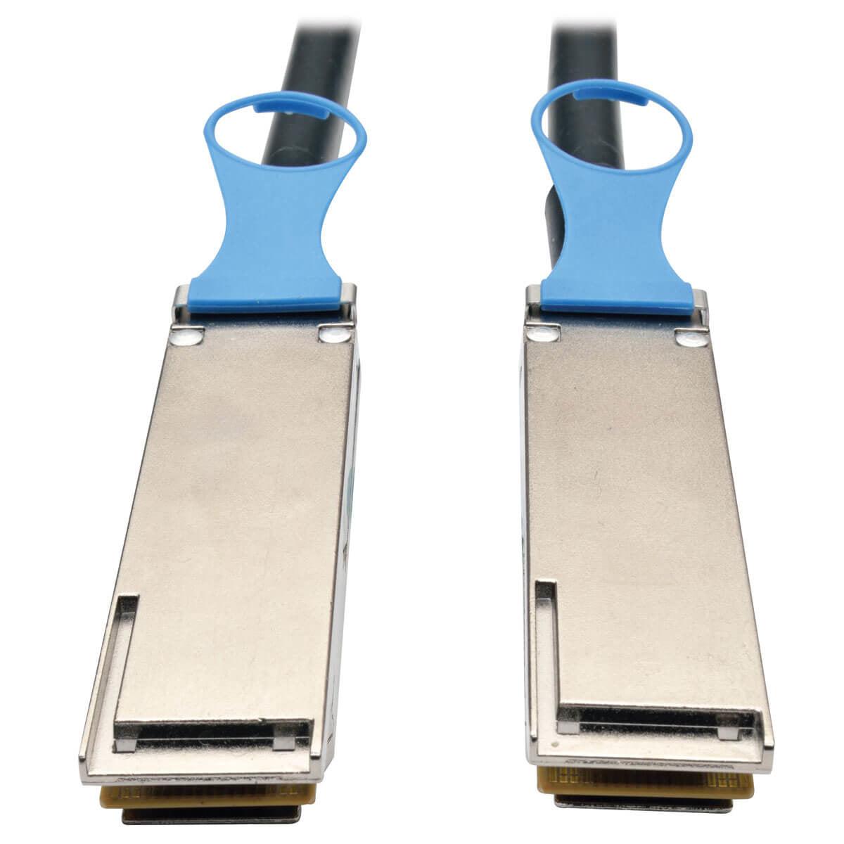 Tripp Lite N282-20N-28-Bk Qsfp28 To Qsfp28 100Gbe Passive Dac Copper Infiniband Cable (M/M), 0.5 M (20 In.)