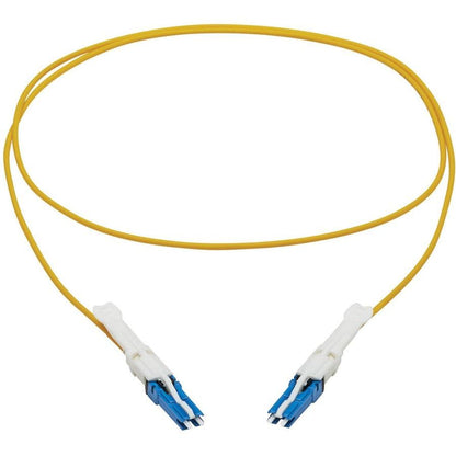 Tripp Lite N381C-01M 400G Duplex Singlemode 9/125 Os2 Fiber Optic Cable (Cs-Upc/Cs-Upc), Round Lszh Jacket, Yellow, 1 M