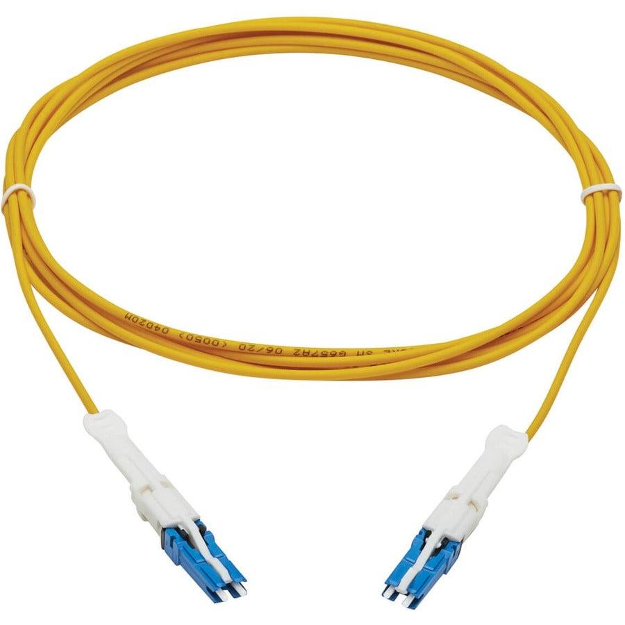 Tripp Lite N381C-05M 400G Duplex Singlemode 9/125 Os2 Fiber Optic Cable (Cs-Upc/Cs-Upc), Round Lszh Jacket, Yellow, 5 M