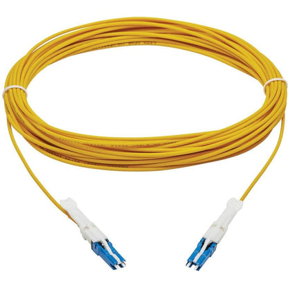 Tripp Lite N381C-10M 400G Duplex Singlemode 9/125 Os2 Fiber Optic Cable (Cs-Upc/Cs-Upc), Round Lszh Jacket, Yellow, 10 M