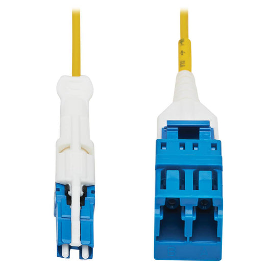 Tripp Lite N381L-001-Mf 400G Duplex Singlemode 9/125 Os2 Fiber Optic Cable Adapter (Cs-Upc/Lc-Upc), M/F, Round Lszh Jacket, Yellow, 1 Ft.